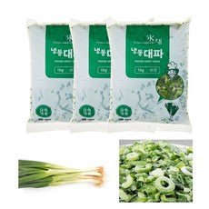 냉동야채 대파슬라이스 파기름용 손질대파1kgx3세트, 3개