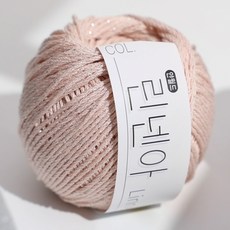 린넨아 봄 여름 린넨 마 카사리 뜨개실 코바늘 대바늘 가방 모자 소품 얀메이크, 1개, 047. 실버연핑크