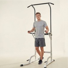 반석스포츠 쿠앤크 치닝디핑 철봉 턱걸이기구 풀업 가정용 운동, ① 화이트블랙(하단프레임화이트)