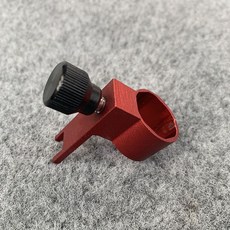 萬向雙砲台 釣箱 釣椅 支架座 鋁鎂合金 防晃 漁具用品, 防轉卡扣【紅色】