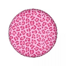 동물 무늬 레오파드 자동차 폴리에스터 휠 타이어 커버 보호대 캠퍼 차량용, 1개, 9. 3