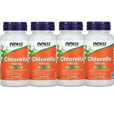 나우푸드 클로렐라 1000mg 테블릿, 60정, 4개
