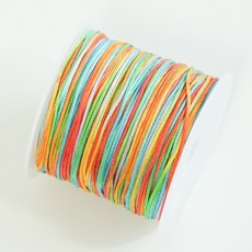 디어플레이스 나일론 매듭실 매듭끈 0.8mm 팔찌 만들기 재료, 1개, [48번 트로피컬] x 30m