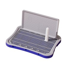 GHSHOP 보호 벽이 있는 개 화장실 개 오줌 홀더 분리형 포스트 개 변기 패드 애완견 훈련 화장실 가정 새끼 고양이, pp, 1개