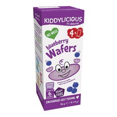 Kiddylicious 키딜리셔스 블루베리맛 와퍼 아기과자 6m+ 4개입 Wafers Blueberry