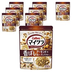 Calbee 卡樂比 香烤杏仁焦糖風味麥片, 8包, 350g