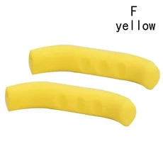 전기 Sccoter 미끄럼 방지 핸들 실리콘 브레이크 케이스 보호 그립 레버 슬리브 커버 M365, 2pcs yellow, 1개