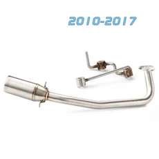 [호환] 오토바이 이스케이프 배기 머플러 혼다 PCX 125 150 Pcx125 스쿠터 전체 시스템 중간 파이프, 06 2010-2017, 1개