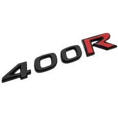 호환ABS 닛산 인피니티 400R 용 후면 트렁크 뚜껑 배지 블랙 레드 명판 엠블럼, 01 400R BLACK RED