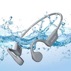 아이리버 IB-GX7 수영 골전도 오픈형 무선 블루투스 6.0 이어폰 내장 MP3 32GB IPX8 완전방수 마그네틱 충전, 그레이