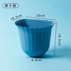 花朵廚房壁掛式垃圾桶 家用櫃門懸掛式收納桶 廚餘收納盒廢紙簍家居生活 單個裝, 北歐藍, 1個