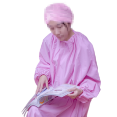 소매형 좌훈치마 / 좌훈가운 / 좌훈복 / 핑크, 1개