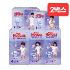 하기스 2025 맥스드라이 팬티형 기저귀 여아용 대형, 4단계, 208매