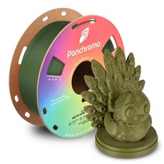 Polymaker Panchroma 매트 PLA 필라멘트 씨폼 그린 1.75mm 1kg 3D 프린팅 필라멘트 이전 폴리테라 매트 대부분의 FDM 3D 프린터에 적합 1k, 121 - 1.75mm 매트 아미 다크 그린 (헥스 코