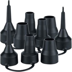 3세트 교체 노즐 플라스틱 펌프 에어 베드용 3사이즈 매트리스 블랙, Black1