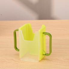 兒童牛奶盒杯託 防燙防擠壓, 綠色, 1個, 400ml