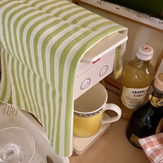 다용도덮개 전자레인지커버 가전덮개 국내제작 키친크로스, 16번 스트라이프그린