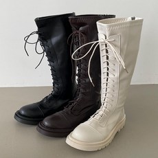 다잇템 클리어런스캐쥬얼 컴뱃부츠 아웃솔 끈있는 롱부츠_5