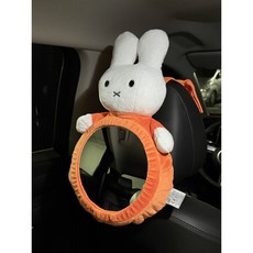 [당일배송] hybe 아기 캐릭터 인형 카시트거울 뒤보기거울, 1개, 토끼
