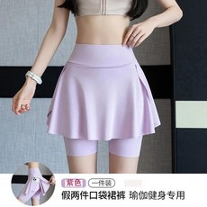 運動短裙 三分鯊魚裙褲女夏季新款防走光高腰顯瘦假兩件速幹瑜伽運動短褲裙