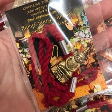 現貨 阿贊jam 阿贊James 紅眼帕嬰腳繩 帕嬰腳鍊 腳鏈 足繩 招財 泰國聖物 萊泰一, 1個