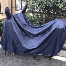 各種125/150摩托車車衣車罩防塵防曬防雨罩加大加厚牛津車套通用, 藏青色,1.9米（無耳朵）