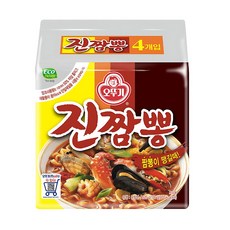 오뚜기 라면 짬뽕 봉지라면 진짬뽕 멀티팩 (낱개4개입)
