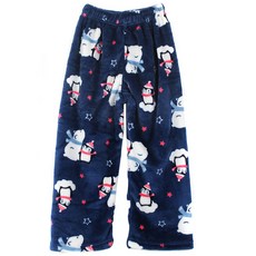 유아동 수면바지 남아/여아 밍크 극세사 주니어파자마 겨울잠옷 3~14세