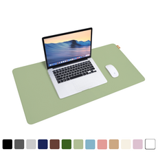 도일 가죽 마우스장패드 대형 키보드매트, 올리브그린