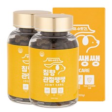 강아지 관절영양제 고함량 슬개골탈구 증상 연골 디스크 관리 콘드로이친 댕이수랏간 침향 관절쌩쌩 100g, 2개, 뼈/관절강화