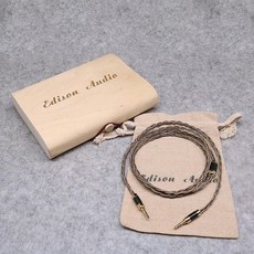 edison audio 金典旗艦 無氧銅鍍銀 4股手工編織 訊號線, 1個, 1.5米/條 四環耳機端4.4+3.5, 1.5米/條 四環耳機端4.4+3.5