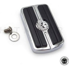 HTMT MT216-052 - 할리 데이비슨 소프트테일 다이나 일렉트라 글라이드와 호환되는, HTTMT Skull, Chrome