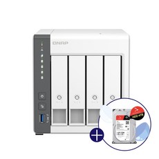 큐냅 TS-433-KR NAS 4Bay 스토리지 Ironwolf 16TB x 1개 HDD 포함, 단품