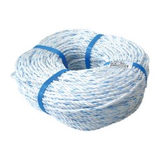 금진 P.P로프(6mmx110M) 2kg 캠핑로프 현수막끈 안전끈, 흰색, 1개