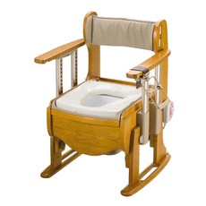 【海夫健康生活館】HEF 日本Richell 木製 舒適座 優便座 暖房脫臭型(R087), 1個