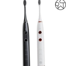 음파 전동 칫솔 스마트 전기 성인 음파 칫솔 진동 충전식 휴대용 가정용 치석 구강 무선 관리 방수 제거, 블랙