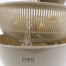 일본 나카야 이중채반(S) 700ml K535 선택1(과일 야채 미니채반), 연브라운