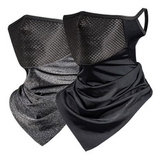 스포츠 쿨 넥워머 귀걸이형 여름 멀티스카프 DD-12797, 차콜