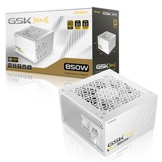Antec GSK 850W V2 화이트 80PLUS골드 풀모듈러 ATX3.1, 선택하세요