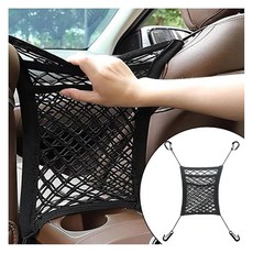 카 3레이어 메시 정리 가방 오토 시트 백 포켓 스트레치 네트 스 지 SUV