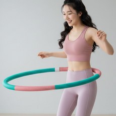 스프링 훌라후프 다이어트 뱃살 운동 실내용 무소음 홈트용, 1개, 혼합, 1440g