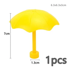 Duploes 대형 벽돌 크리 에이 티브 스윙 Ladde 시소 장난감 큰 빌딩 블록 놀이터 부품 풍선 슬라이드 계단, 38 Umbrella Yellow