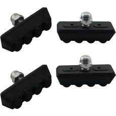 PZRT 2쌍 자전거 브레이크 패드 안정적인 제동으로 C형 시스템이 장착된 로드 바이크용 림 사이클링 장비 액세서리 보호