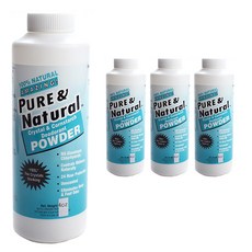 데오드란트스톤즈오브아메리카 내추럴 어메이징! 퓨어 & 내추럴 크리스탈 & 콘스타치 데오도란트 파우더, 120g, 4개