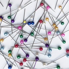 컬러 진주핀 혼합색상 시침핀 구슬핀 다용도핀 침핀, 진주핀(3031), 1개, 진주핀(3031)