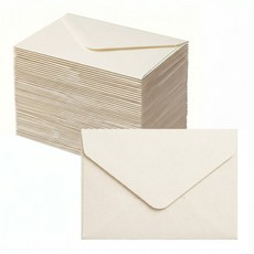 드림팩토리 미니 종이 카드봉투 명함봉투, 100개, 아이보리