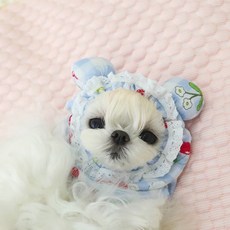 헤어밴드 포근한 긴 미용시 반려견 깍을 털 때 DWFJ1O4T, 1개, S