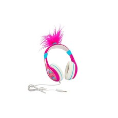 EKids Trolls Band Together 유선 헤드폰 어린이 학교 가정 또는 여행용 - 볼륨 컨트롤로 엉킴 방지 3.5mm 잭 헤드폰 스플리터 포함