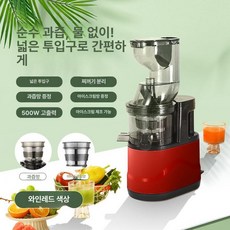 가정용 과일 착즙기 저소음 간편세척 주스 원액기, 부르고뉴 300W 대구경+망