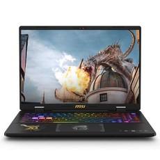 MSI 2024 크로스헤어 16 HX 몬스터 헌터 에디션 코어i7 인텔 14세대 지포스 RTX 4060, 블랙, 1TB, 32GB, WIN11 Home, D14VFKG QHD (259)